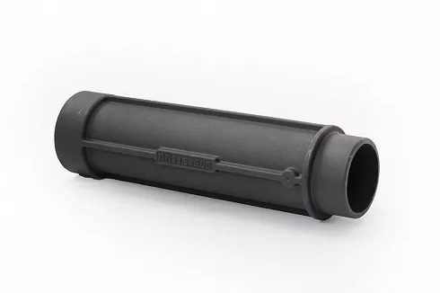 труба дымоходная стартовая чугунная l 500 mm d 115 mm крашенная картинка анонса te-plo.ru