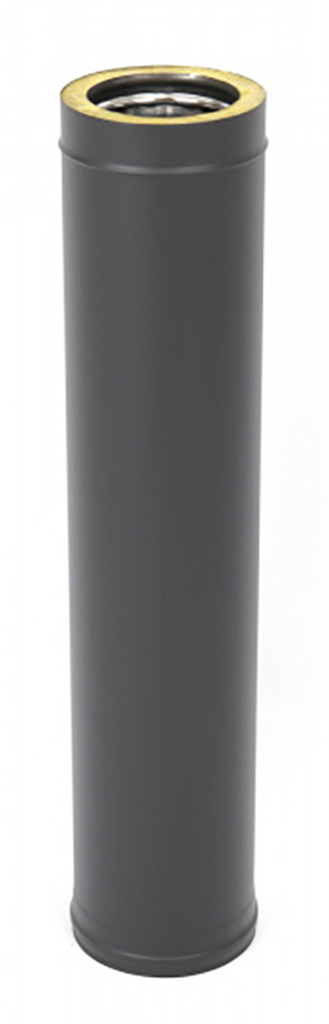 труба термо l1000 тт-р 316-0.5/304 d120/180 с хомутом   (mc black (т<600c*)) картинка анонса te-plo.ru