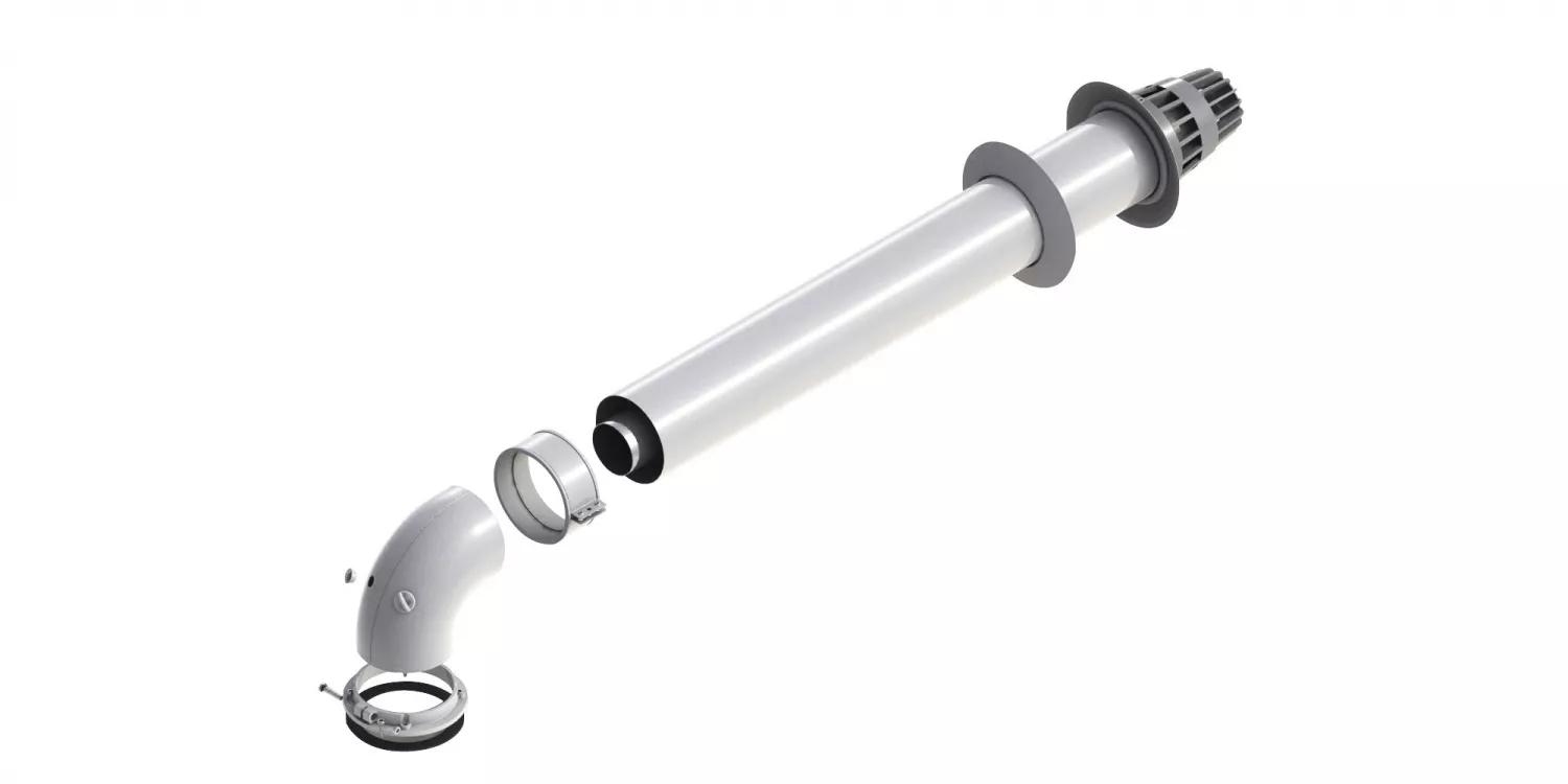 комплект дымохода коакс 60/100 l-0.75 картинка анонса te-plo.ru