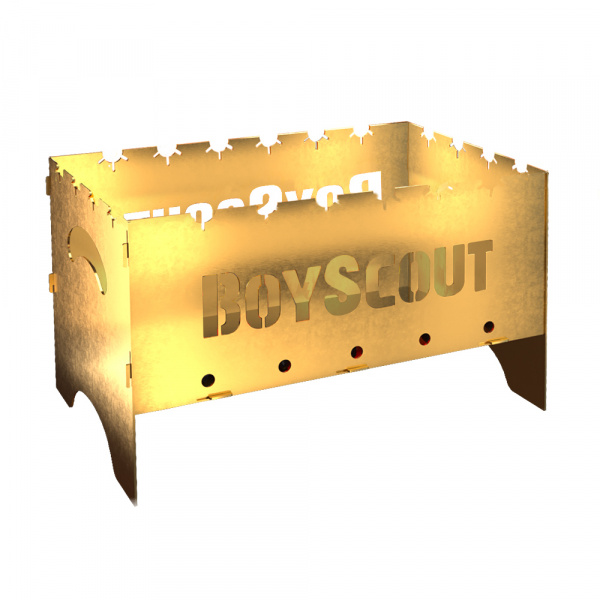 мангал gold складной, 500х300х300х1,5мм c сумкой, "boyscout" картинка анонса te-plo.ru